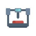 3d printer creating an object from plastic filament
