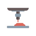 3d printer creating an object from resin material