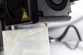 3D Printer Extruder Operation Royalty Free Stock Photo