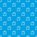 3D printer frame pattern seamless blue Royalty Free Stock Photo