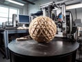 3D printer in futuristic office space