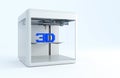3D Printer Illustration Royalty Free Stock Photo