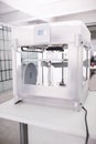 3d printer, lab and tech in creative, prototyping and design in digital robotics innovation. Printing, machine and