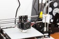 3d printer mechanism working Royalty Free Stock Photo