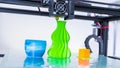 Modern 3D printing. 3d printer mechanism working yelement design of the device during the processes. Royalty Free Stock Photo