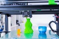 Modern 3D printing. 3d printer mechanism working yelement design of the device during the processes. Royalty Free Stock Photo