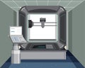 A 3D printer model machine