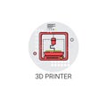 3d Printer Modern Technology Icon