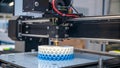 3D printer nozzle creating object layer by layer. Additive process. Stock Photo, Generative AI Royalty Free Stock Photo