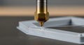 3D Printer Nozzle Creating Object Layer - Innovative Manufacturing Royalty Free Stock Photo