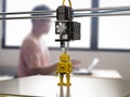 3d printer print robot model Royalty Free Stock Photo