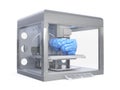 A 3d printer printing a brain Royalty Free Stock Photo