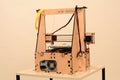 3D printer prints red form