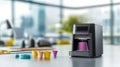3D Printer Prototyping Colorful Designs A modern 3D printer creates vibrant prototypes Innovation technology design