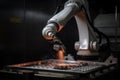 3d printing and additive manufacturing robot manipulating metal parts and components