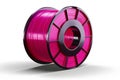 3d printing filament spool isolated on transparent background