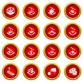 3d printing icons set, simple style Royalty Free Stock Photo