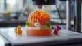 3d Printing Intricate Food Art Creation With Culinary Design and Food Technology Royalty Free Stock Photo