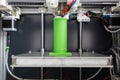 3d printing with light green filament Royalty Free Stock Photo