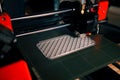 3D printing machine making the 3D prototype model with resin material. The hi-technology for rapid prototype method by 3d printing