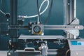 3D printing machine, 3D printer prints a new model Royalty Free Stock Photo