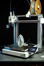 3D printing machine, 3D printer prints a new model Royalty Free Stock Photo