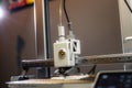 3D printing machine, 3D printer prints a new model Royalty Free Stock Photo