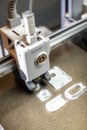 3D printing machine, 3D printer prints a new model Royalty Free Stock Photo