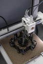 3D printing machine, 3D printer prints a new model Royalty Free Stock Photo