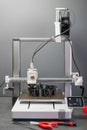 3D printing machine, 3D printer prints a new model Royalty Free Stock Photo