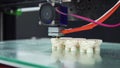 3D printer prints parts multiple shape objects