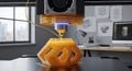 3D Printing Process - A Detailed Look at Modern Technology Royalty Free Stock Photo