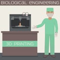 3D printing for producing a cellular construct,biological engineering,print organs.