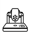 3D Printing Prototyping Icon Element Innovative technology rapid prototyping design process manufacturing digital