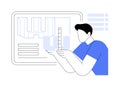 3D printing prototyping isolated cartoon vector illustrations.