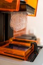 Resin 3D printing, SLA build tilt view