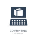 3d printing software icon in trendy design style. 3d printing software icon isolated on white background. 3d printing software