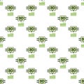 3D Printing vector Printer colored seamless pattern Royalty Free Stock Photo