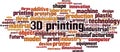 3D printing word cloud