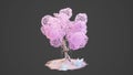 3D Procedural tree generators 360 loop 4k animation