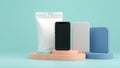 3D Product Design Presentation Exploring Material and Color Options for a Modern Industrial Design Concept