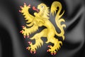 3D Province of Brabant coat of arms, Belgium