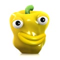3d Puckering yellow pepper
