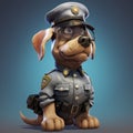 3d Puppy Police Officer Cgi With Emphasis On Character Design