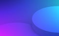 3d purple blue neon light cylinder podium minimal studio gradient dark colors background. Royalty Free Stock Photo