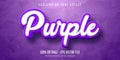 3d purple editable text effect