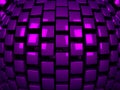 3d purple metal cubes background pattern Royalty Free Stock Photo