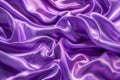 3d purple texture silk fabric luxury background. Wavy abstract satin cloth texture pattern. illustration horizontal Royalty Free Stock Photo