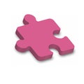 3d puzzle. Color volumetric icon for websites, applications, social networks