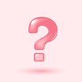 3d question mark icon sign or ask FAQ and QA answer solution information. Have a question, question answer sign or Royalty Free Stock Photo